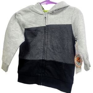 Free Planet Boy's Tri-Color Hooded Jacket Size 12 Months NWT‎